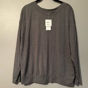 NWT Alfani Sz Small Charcoal Grey 91% Modal Top!